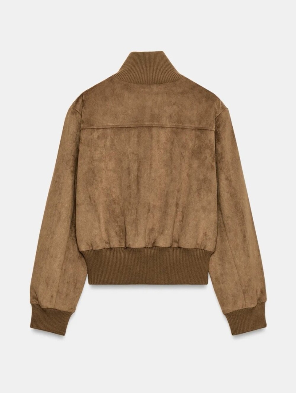 ZARA FAUX SUEDE BOMBER JACKET - Picture 2 of 9